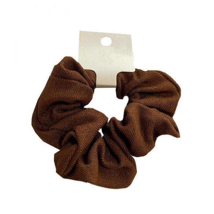 Scrunchie Brown Cotton