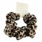 Scrunchie Καφέ Animal Print Βαμβακερό Scrunchie Καφέ Animal Print Βαμβακερό