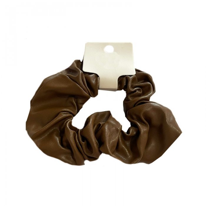 Scrunchie Brown Leather