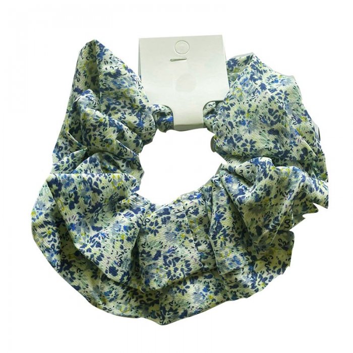 Scrunchie Floral Blue