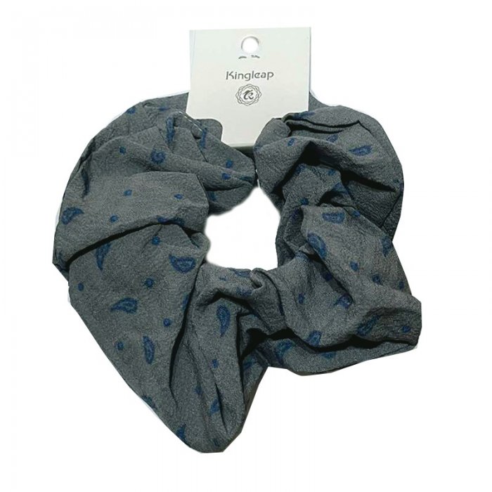 Scrunchie Gray With Pattern