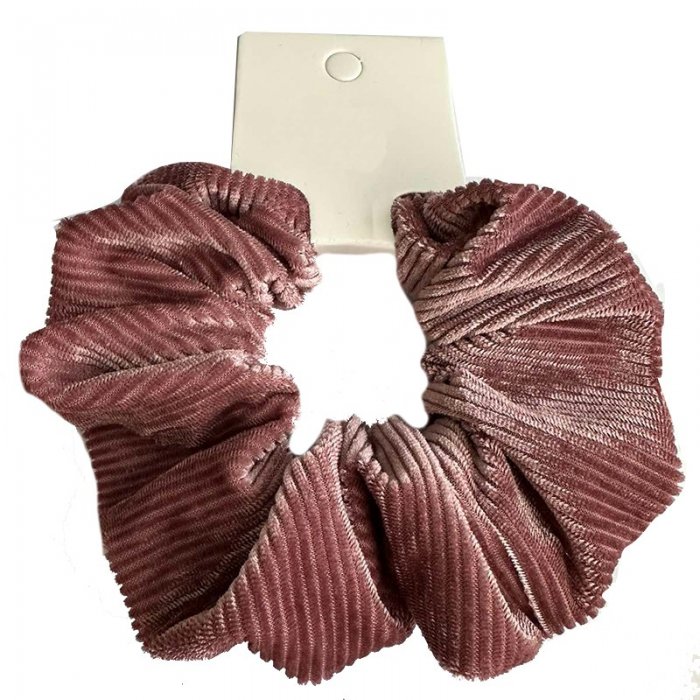 Scrunchie Σομόν Κοτλέ Μαλακό