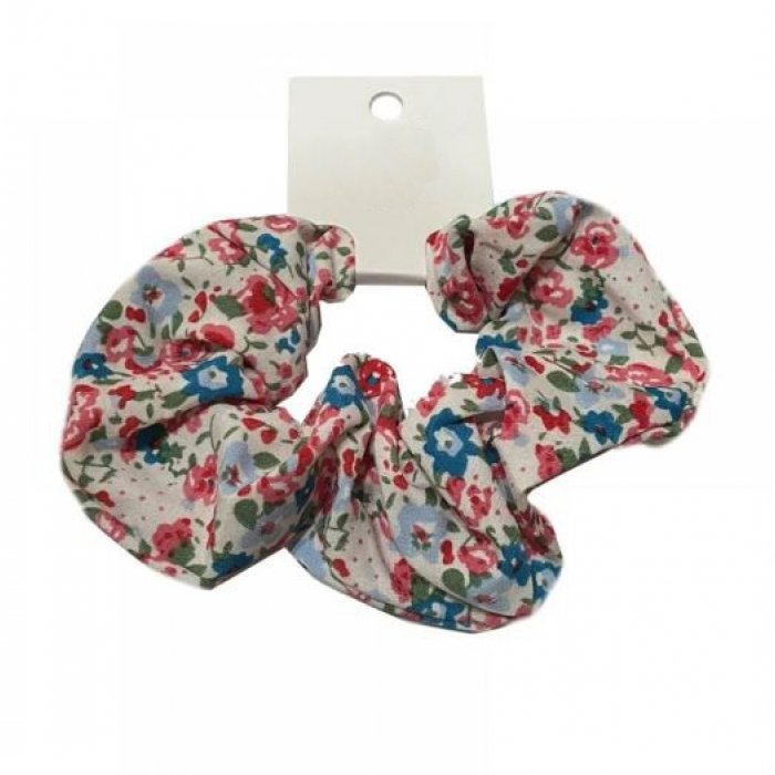 Scrunchie Λευκό Floral