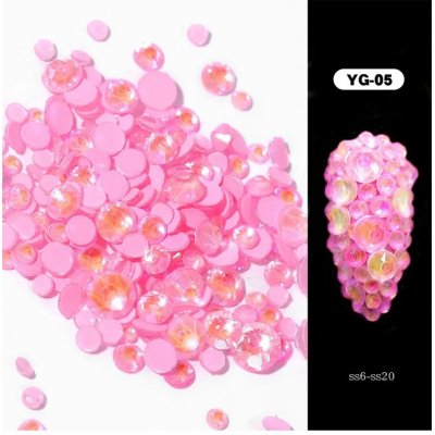 Luminous Nail Art Mix Sizes Crystal Shiny Glass Rhinestones YG-05