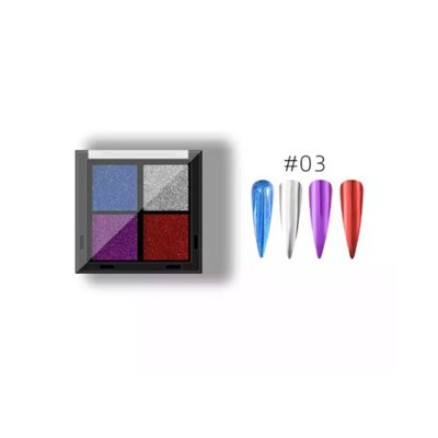 Παλέτα Σκόνη Με Glitter 4 Χρωμάτων Solid Colour Magic No.3