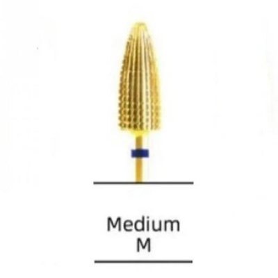 Gold Typhoon Carbide Burr 2 way (M) For Material Removal or Nail Shaping