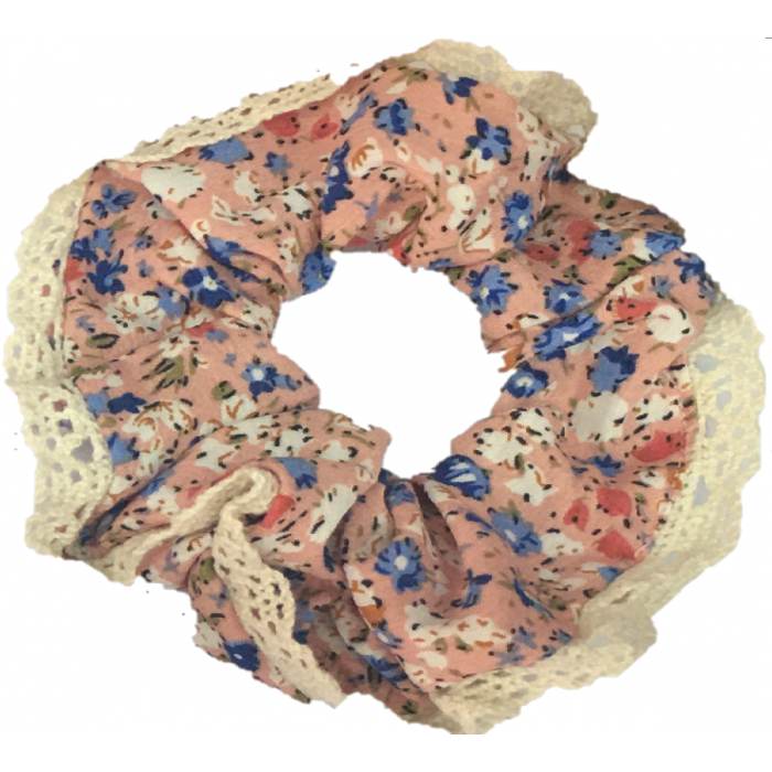 Scrunchie Floral With Lace No2