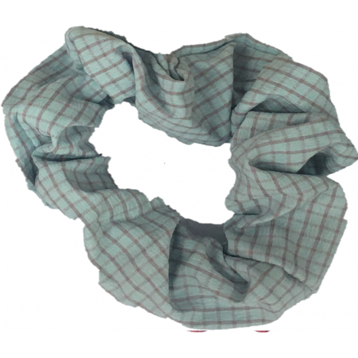 Scrunchie Plaid Light Blue