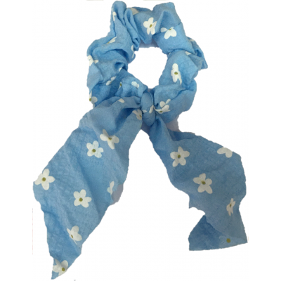 Light Blue Scrunchie With Tail No2