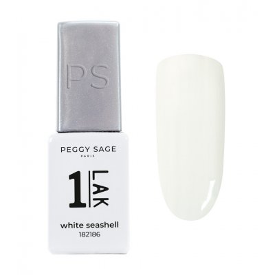 Peggy Sage One-LAK 3-in-1 Semi Permanent Nail Lacquer White Seashell 5ml