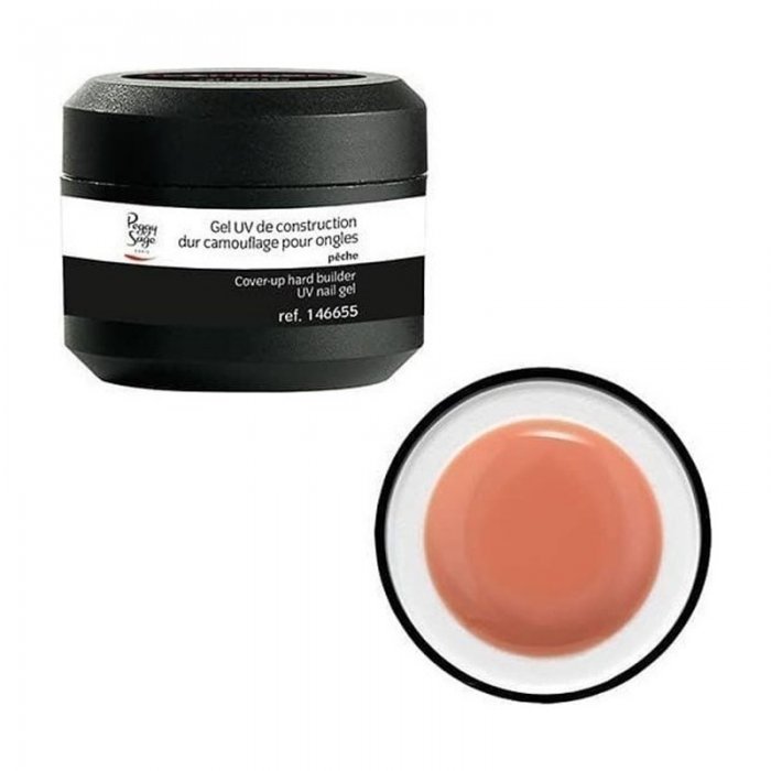 Peggy Sage Cover-up Hard Builder Gel UV Nail Gel Peche 15gr