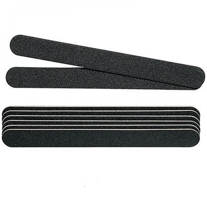 Peggy Sage Professional Manicure 2 Way Washable Nail File Medium Black 8pcs 180/180