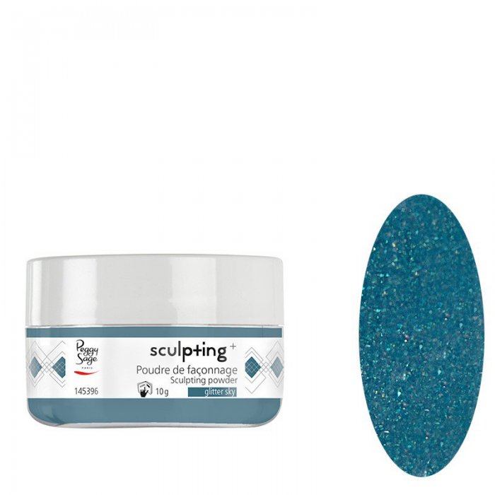 Peggy Sage Professional Acryl Sculpting Powder Glitter Sky 10g