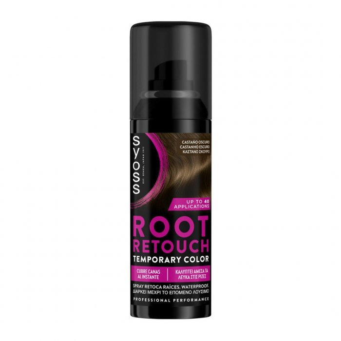 Syoss Root Retoucher Spray Καστανό Σκούρο 120ml
