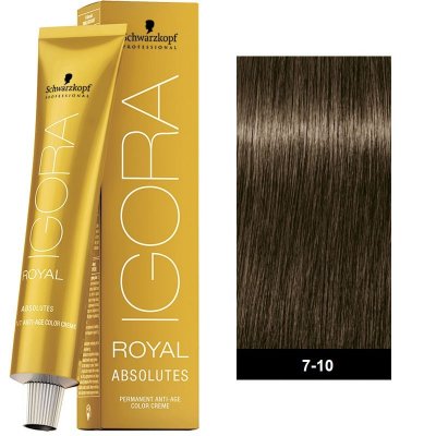 Schwarzkopf Professional Igora Royal Absolutes 7-10 Ξανθό Μεσαίο Σαντρέ Φυσικό 60ml