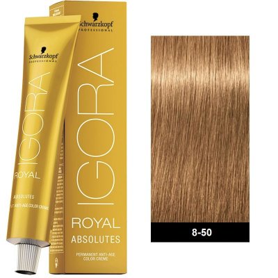 Schwarzkopf Professional Igora Royal Absolutes 8-50 Ξανθό Ανοικτό Χρυσό Φυσικό 60ml