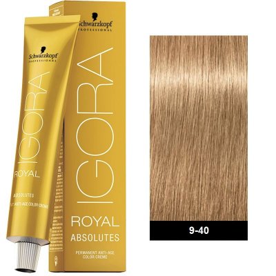 Schwarzkopf Professional Igora Royal Absolutes 9-40 Ξανθό Πολύ Ανοιχτό Μπεζ Φυσικό 60ml