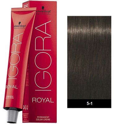 Schwarzkopf Professional Igora Royal 5-1 Καστανό Ανοιχτό Σαντρέ 60ml