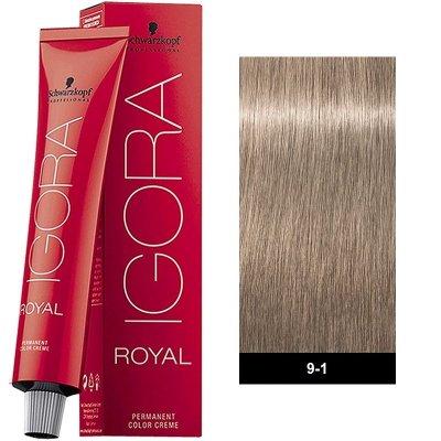 Schwarzkopf Professional Igora Royal 9-1 Ξανθό Πολύ Ανοιχτό Σαντρέ 60ml