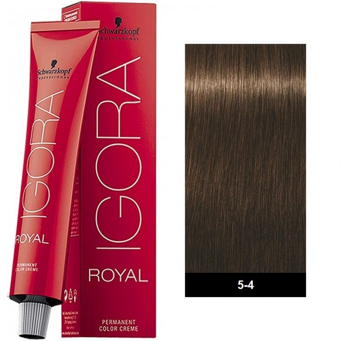 Schwarzkopf Professional Igora Royal 5-4 Καστανό Ανοιχτό Μπεζ 60ml