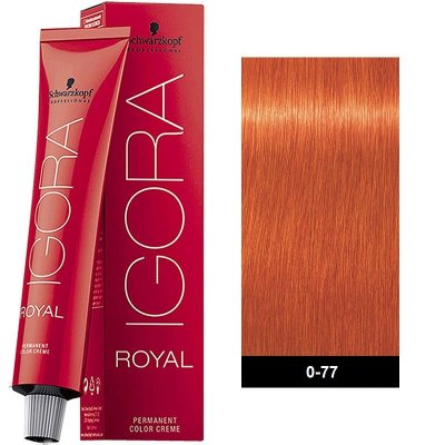 Schwarzkopf Professional Igora Royal 0-77 Χάλκινο Μίξτον 60ml