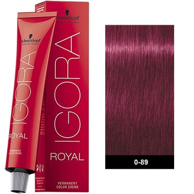 Schwarzkopf Professional Igora Royal 0-89 Κόκκινο Βιολέ Μίξτον 60ml