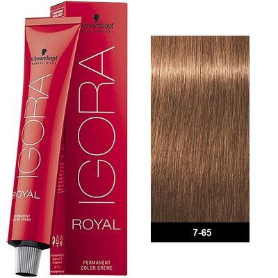 Schwarzkopf Professional Igora Royal 7-65 Ξανθό Μεσαίο Μόκα 60ml