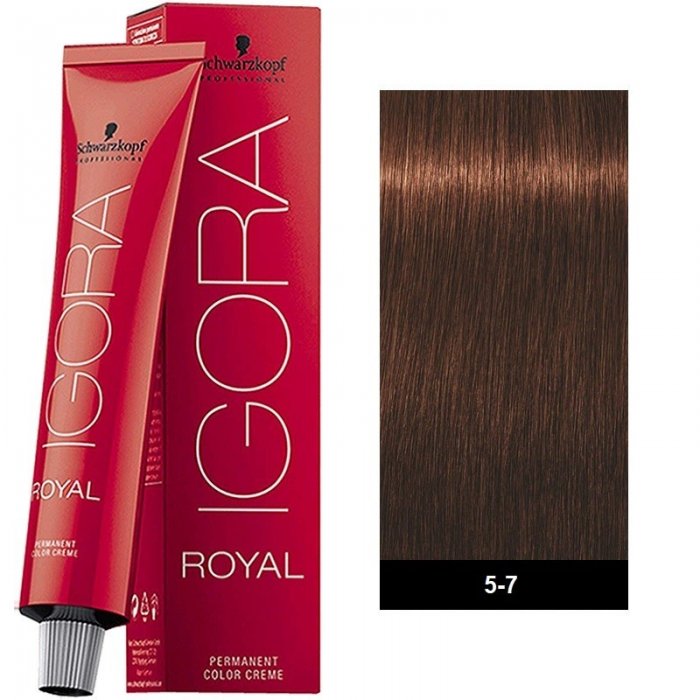 Schwarzkopf Professional Igora Royal 5-7 Καστανό Ανοιχτό Χάλκινο 60ml