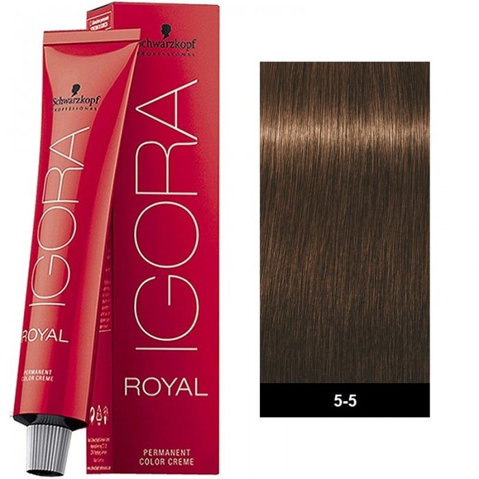 Schwarzkopf Professional Igora Royal 5-5 Καστανό Ανοιχτό Χρυσό 60ml