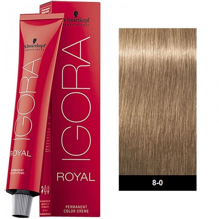 Schwarzkopf Professional Igora Royal 8-0 Ξανθό Ανοιχτό 60ml