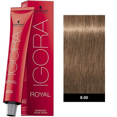 Schwarzkopf Professional Igora Royal 8-00 Ξανθό Ανοιχτό Εντονο Φυσικό 60ml