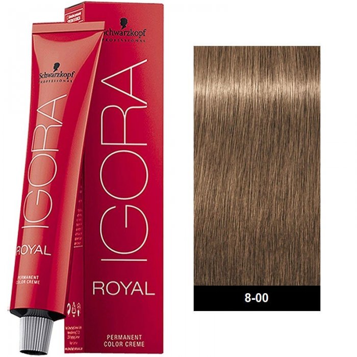 Schwarzkopf Professional Igora Royal 8-00 Ξανθό Ανοιχτό Εντονο Φυσικό 60ml