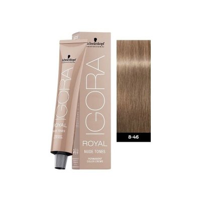 Schwarzkopf Professional Igora Royal Nude Tones 8-46 Ξανθό Ανοιχτό Μπεζ Μαρόν 60ml