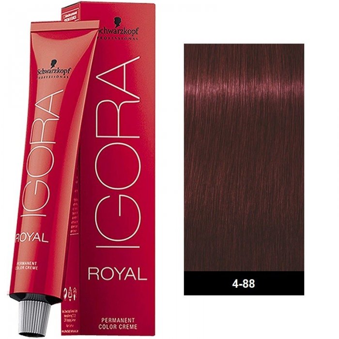 Schwarzkopf Professional Igora Royal 4-88 Καστανό Μεσαίο Έντονο Κόκκινο 60ml