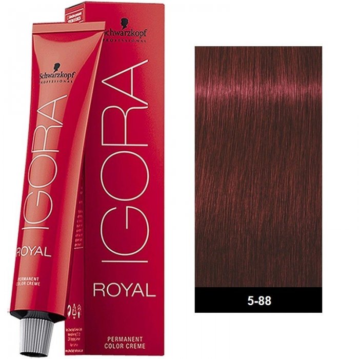 Schwarzkopf Professional Igora Royal 5-88 Καστανό Ανοιχτό Εντονο Κόκκινο 60ml