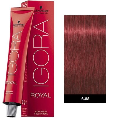 Schwarzkopf Professional Igora Royal 6-88 Ξανθό Σκούρο Εντονο Κόκκινο 60ml