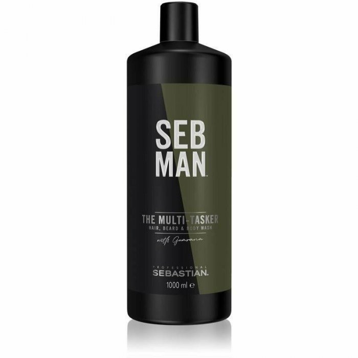 Sebman The Multi-Tasker 3In1 Hair-Beard & Body Wash 1000ml