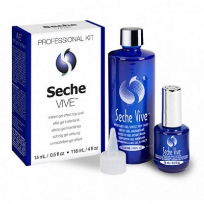 Seche Top Coat Vive Gel Effect Kit 14ml + 118ml