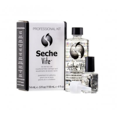 Seche Vite Βερνίκι Νυχιών Dry Fast Top Coat Professional Kit 14ml + 118ml