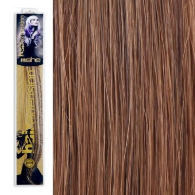 SHE by Socap Hair Extensions Τούφα Φυσική Τρίχα HEX8000L Ίσια Μαλλιά Φυσικά Χρώματα No. 17 (10τμχ)