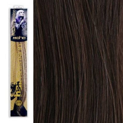 SHE by Socap Hair Extensions Τούφα Φυσική Τρίχα HEX8000L Ίσια Μαλλιά Φυσικά Χρώματα No. 2 (10τμχ)