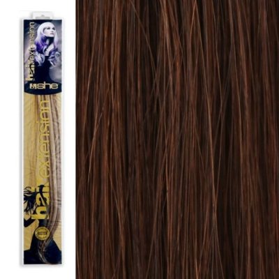 SHE by Socap Hair Extensions Τούφα Φυσική Τρίχα HEX8000L Ίσια Μαλλιά Φυσικά Χρώματα No. 6 (10τμχ)