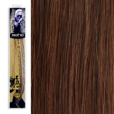 SHE by Socap Hair Extensions Τούφα Φυσική Τρίχα HEX8000L Ίσια Μαλλιά Φυσικά Χρώματα No. 8 (10τμχ)