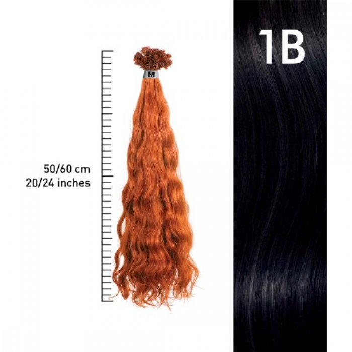 SHE by Socap Hair Extensions HEX8002M Τούφες Μαλλιών Σπαστές 10τμχ (No 1B)