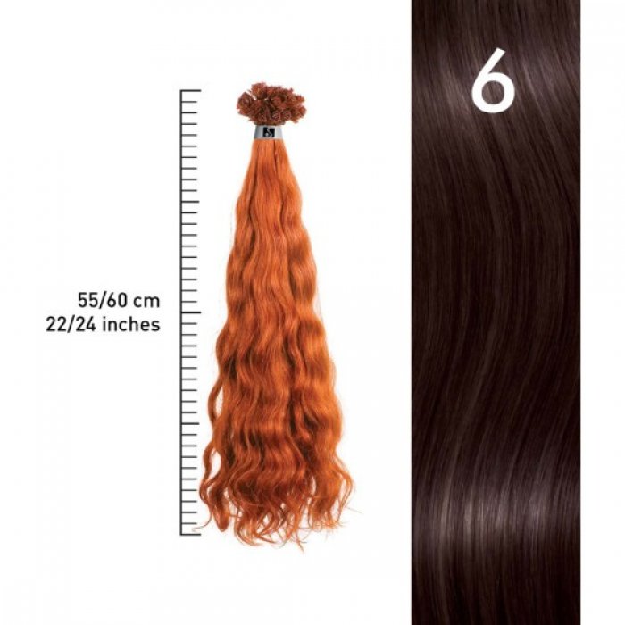 SHE by Socap Hair Extensions HEX8002M Twisted Hair Extensions 10pcs (No 6)