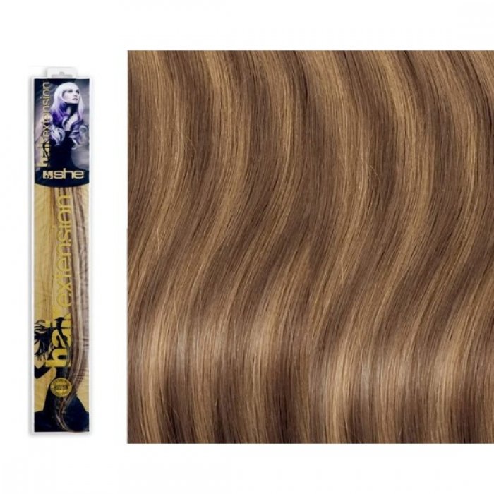 SHE by Socap Hair Extensions Tuft Natural Hair HEX8000L Straight Hair Two Color No. M12/26 (10pcs)