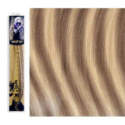 SHE by Socap Hair Extensions Τούφα Φυσική Τρίχα HEX8000L Ίσια Μαλλιά Δίχρωμη No. Μ14/1001 (10τμχ)