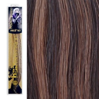 SHE by Socap Hair Extensions Τούφα Φυσική Τρίχα HEX8000L Ίσια Μαλλιά Δίχρωμη No. 2.17 (10τμχ)