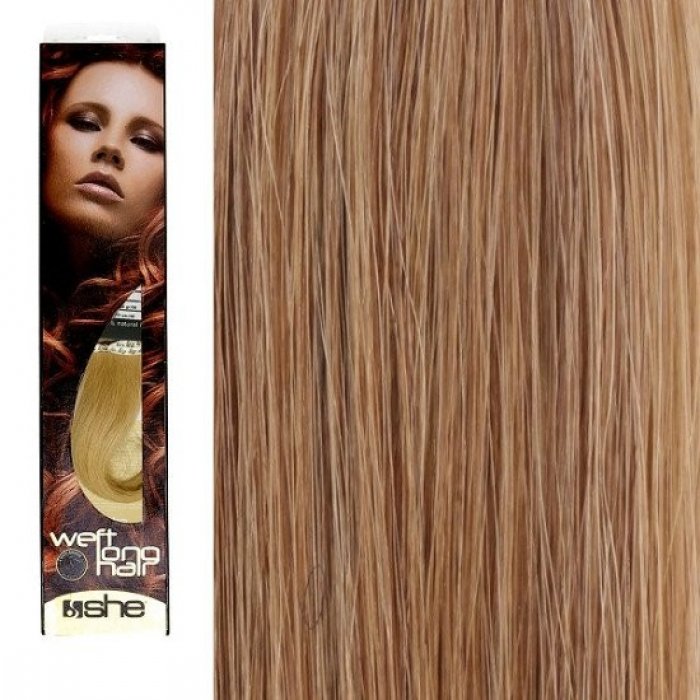 SHE by Socap Hair Extensions Natural Hair WLH8501L Weft Long Hair No. 14