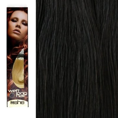 SHE by Socap Hair Extensions Natural Hair WLH8501L Weft Long Hair No. 1B